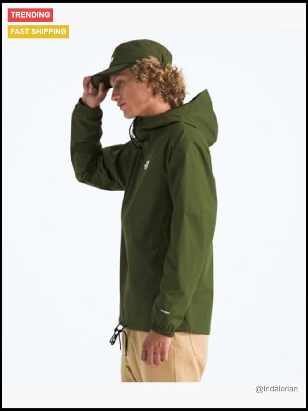 Waterproof Windproof Rain Jacket With Secure Zip Pockets View 2